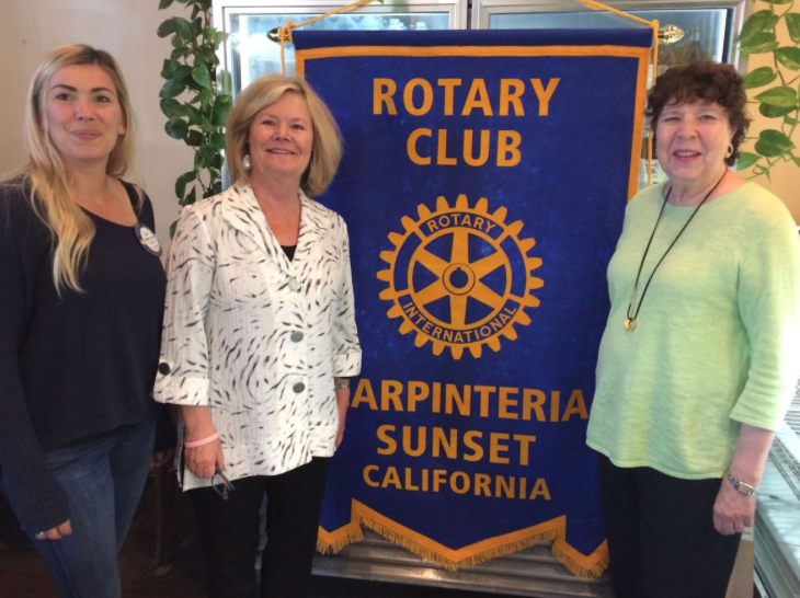 Laurie and Shelly speak to Sunset Rotary