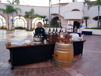 Fess Parker wines are served